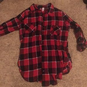 Button up tunic shirt